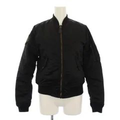 ヒステリックグラマー HYSTERIC GLAMOUR 中綿ジャケット ブルゾン ジップアップ F 黒 0123AB04 /KH