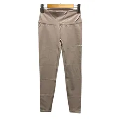 ゼクシィミックス XEXYMIX レギンス スパッツ ヨガウェア プリントロゴ XL ベージュ