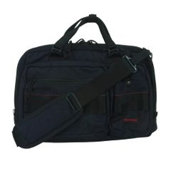 Pre-owned BRIEFING A4 3-Way Liner Deep Sea Briefcase Bag, Made in the USA, Navy Blue
