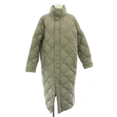 タイオン TAION ノーリーズ NOLLEY'S ダイヤキルトロングダウン ダウンコート アウター ハイネック 緑 グリーン /YT