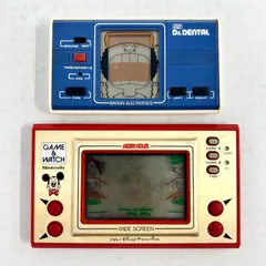 【ジャンク】LSIゲーム Dr.DENTAL バンダイNintendo ゲームウォッチ ミッキーマウス ディズニー Disney レトロ ゲーム 2個セット 希少 レア 昭和