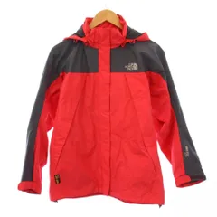ザノースフェイス THE NORTH FACE SUMMIT SERIES サミットシリーズ ジャケット アウター ショート丈 フード バイカラー ロゴ M 赤 レッド グレー /BB