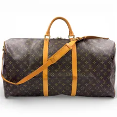 LOUIS VUITTON キーポル バンドリエール60 モノグラム モノグラム レザー×PVC ブラウン ボストンバッグ ゴールド M41412