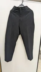 GU ジーユー ハイウエストテーパードパンツ XL ブラック 黒