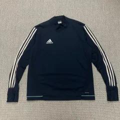 (110) アディダス ランニング 起毛 ジャージ Tシャツ