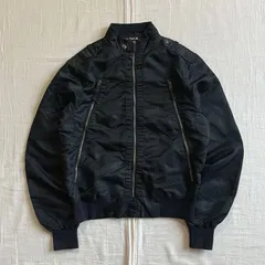 archive　ADMIX　The Zeki W　ジキ　韓国発ブランド　ミリタリーテイスト　ギミック　フライトジャケット　薄手ブルゾン　両面デカジップポケット　肩ベルト　エポーレット　光沢感　ブラウン　L　Y2K　gimmick flight jacket