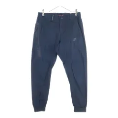 NIKE (ナイキ) ボンデッド ウーブン ロゴデザイン ジップアップ ジョガーカフパンツ ブラック 823364-010