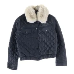 NO BRAND (ノーブランド) TITTY&CO. ティティーアンドコー ファー着脱 キルティング ショートジャケット ブラック レディース