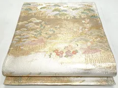 平和屋着物◎九百佐賀錦　六通柄袋帯　唐織　御所解文　金銀糸　鈴乃屋扱い　正絹　逸品　CABC8822fbのサムネイル