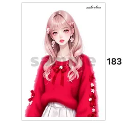 オリジナル人物ステッカー【183】