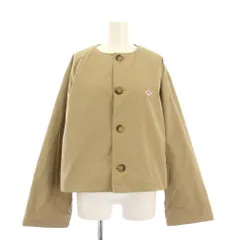 ダントン DANTON インサレーション カラーレス ワイドジャケット ノーカラージャケット 中綿 34 ベージュ DT-A0672 PNT /KH