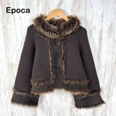 EPOCA エポカ ファー ワッフル ウールニット ボリュームスリーブ ジャケット