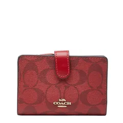 コーチ シグネチャー レッド PVC レザー レディース COACH【1-0252572】