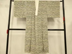 平和屋着物■男性　長襦袢　袷　束ね紐文　正絹　逸品　AABF8362fw