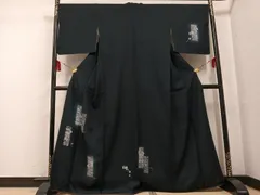 平和屋着物●訪問着　蔦の葉文　暈し染め　正絹　逸品　未使用　AABG1067ph
