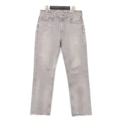 upper hights アッパー ハイツ パンツ グレー サイズ:23(S) | ザ リップスティック ストレート デニムパンツ | THE LIPSTICK | コットン ウォッシャブル | 日本製 | ボトムス ジーンズ ジーパン【レディース】【中古】