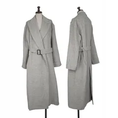 ジャンポールゴルチエ クラシックJean Paul GAULTIER CLASSIQUE 起毛ウールボタンレスコート ライトグレー40