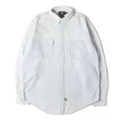 RRL ダブルアールエル シャツ ライトブルー サイズ:L | 三ツ星タグ | 90s ガチャポケット シャンブレー ボタンシャツ | ラルフローレン | トップス カジュアルシャツ 長袖【メンズ】【中古】