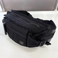 美品　PORTER ポーター ヒート ウエストバッグ 黒 吉田カバン 日本製　ブラック　ボディバッグ　ワンショルダーバッグ