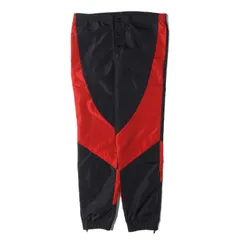 NIKE / vintage ナイキ ヴィンテージ パンツ ブラック レッド 黒赤 サイズ:M | 紺タグ AJ1ブレッドカラー | 80s AIR JORDAN ウイングマークパッチ ナイロン トラックパンツ | ボトムス【メンズ】【中古】