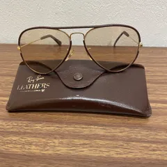 ◎【希少】Ray-Banレイバン B&L ボシュロム レザーズ ティアドロップ アビエーター サングラス レザーケース付き 58◻︎14 ヴィンテージ レトロ