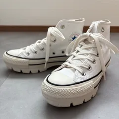 Converse ALL STAR 100 CHUNK HI 1SC928 厚底 スニーカー オフホワイト 22.5cm