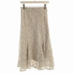 プロポーション ボディドレッシング PROPORTION BODY DRESSING 配色レースマーメイドスカート マキシ ロング 刺繍 カットワーク M 紫 パープル 121-2120302 /RO