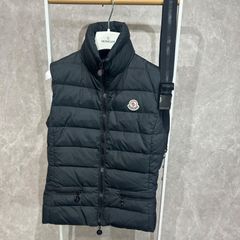 レア✨MONCLER 黒タグ ショート ダウンベスト ナイロン ブラック 