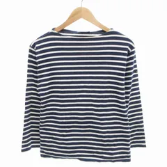 セントジェームス SAINT JAMES バスクシャツ カットソー ボーダー柄 長袖 M 白 紺 ホワイト ネイビー /HO