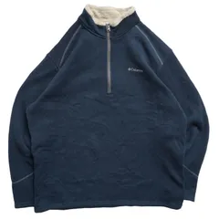 Columbia コロンビア ハーフジップ フリース XXL ネイビー ボアライナー