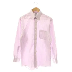 ブルックスブラザーズ BROOKS BROTHERS シャツ 長袖 前開き チェック コットン 15 1/2-32 紫 白 /NR