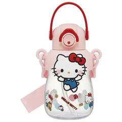 ハローキティ 水筒 マグボトル 650ml ラバーマスコット付ストローボトル 大好きな日々 可愛い サンリオ スケーター