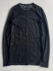 "GIVENCHY"ジバンシー　シースルートップス　ロンT 長袖　ブラック　デザイン　00s archive アーカイブ　vintage インポート　ストリート　モードのサムネイル
