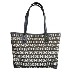 ハマノ　濱野　濱野皮革工藝　皇室御用達　ジャガード　モノ　キャリアシリーズ　モノグラム　総柄　日本製　トートバッグ