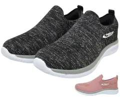 ベアサーフ BS-2031 bearsurf レディーススニーカー スリッポンスニーカー スリッポンシューズ ハンズフリー 立ったまま履ける靴 手を使わずに履ける靴 軽量 メッシュ 履きやすい 軽い 婦人 靴 ブラック ピンク 黒