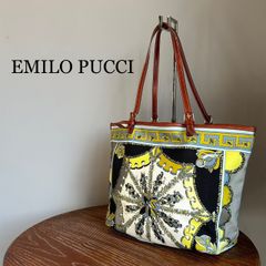 極美品 エミリオプッチ バケットショルダーバッグ 現行 シルク カゴ