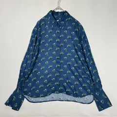 メゾンキツネ　MAISON KITSUNE　BOXY SHIRT WITH CONCEALED PLACKET IN FLORAL PRINTE　総柄　花柄　長袖シャツ　レーヨンのサムネイル