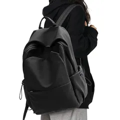 [SEAFEW] レディース リュック リュックサック 大容量 タウンリュック 韓国 バックパック バッグ 女性 高校生 メンズ 女子 通学 通勤 旅行 軽量 防水 リュック ブラック 0