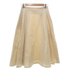 ボールジー BALLSEY トゥモローランド プリーツロング スカート フレア ミディ丈 32 アイボリー /YJ