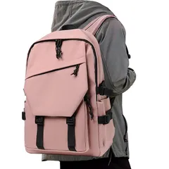 [FYMOHIEE] リュック メンズ リュックサック 大容量 カジュアル 男女兼用 15.6インチ PC収納 防水 キャンパス カバン 軽量 韓国 スクールリュック メンズ 女子 通学 通勤 旅行 バックパック 1