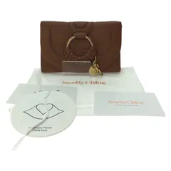 ▼▼see by chloe シーバイクロエ レディース 三つ折り財布 HANA ハナ トライフォールドウォレット ブラウン