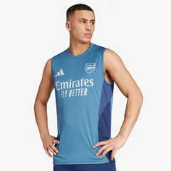 【送料無料・匿名配送】Sサイズ adidas アディダス アーセナル 25/26 トレーニング ノースリーブ タンクトップ シャツ 紺 ブルー 新品 正規品 並行輸入 日本未発売