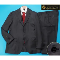 新品訳 大手スーツ専門店扱い 10マンス『ロロピアーナ 伊製生地』Super130Sウール100%  ソリッド無地 スーツAB8灰(X) 0143341