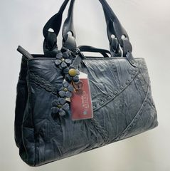 良品 JANE HOLLI レザー ハンド ボストンバッグ グランジ h148 - メルカリ