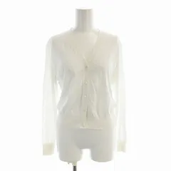 23区 オンワード樫山 カーディガン ニット 長袖 38 白 ホワイト KRWOBM0508 /EE