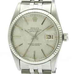 롤렉스 (ROLEX) 데이트 저스트 K18 화이트 골드 스테인레스 스틸 자동 감기 남성 시계 16014 (외장 마무리 완료)