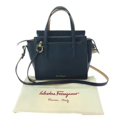 ▼▼Salvatore Ferragamo サルヴァトーレフェラガモ レディース 2WAY ハンドバッグ エイミー  FE21 F478 ネイビー