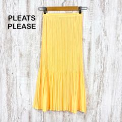 極美品✨PLEATS PLEASE プリーツスカート 膝下丈 ブラウン XL - メルカリ