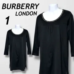 BURBERRY LONDON バーバリーロンドン レディース 長袖カットソー チュニック 1 ノバチェック  FA384-679-09 三陽商会 ブラック系 (I013)★のサムネイル