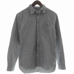 ロッソ ROSSO アーバンリサーチ ボタンダウンシャツ S 黒 白 チェック柄 長袖 /NS